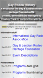 Mobile Screenshot of gayrodeohistory.org